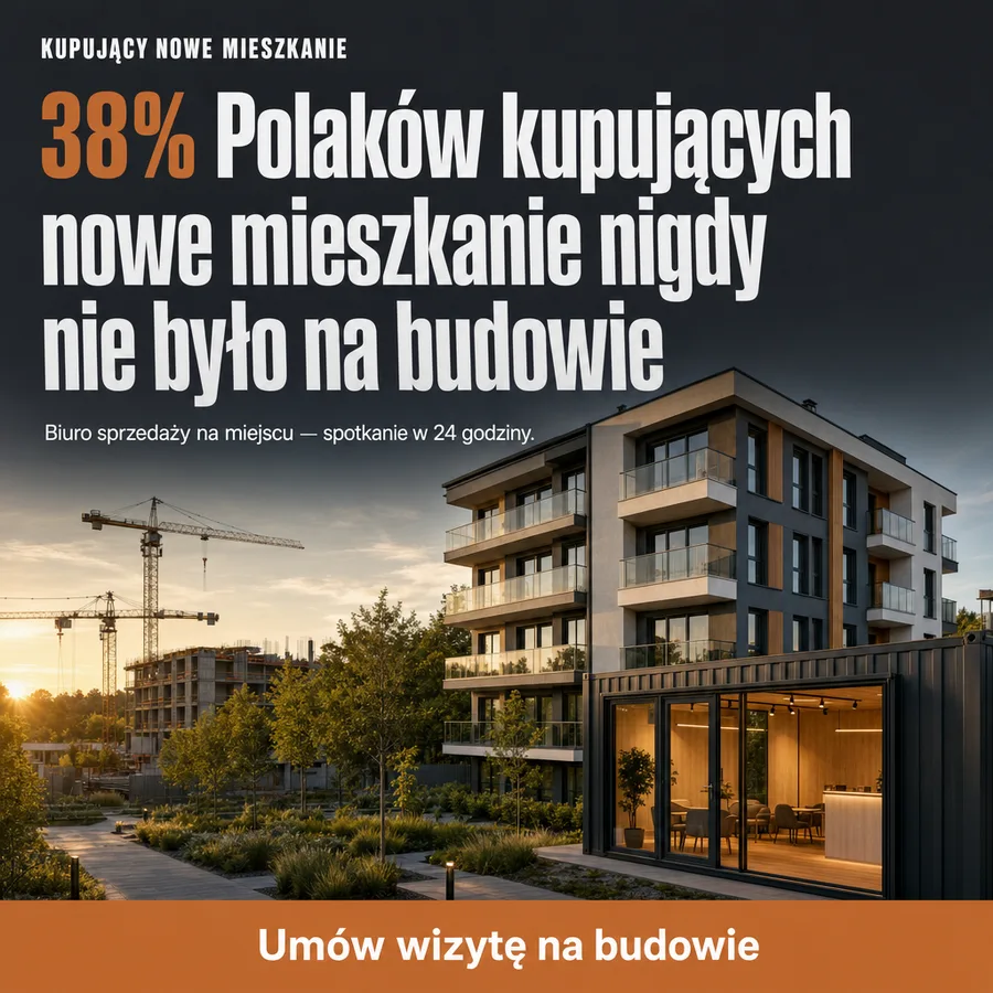 Reklama statyczna, Generowanie leadów: „38% Polaków kupujących nowe mieszkanie nigdy nie było na budowie…”