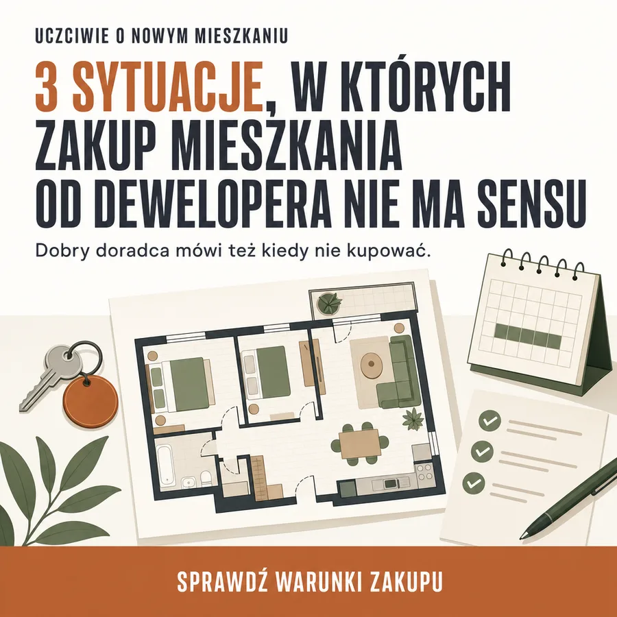 Reklama statyczna, Generowanie leadów: „3 sytuacje, w których zakup mieszkania od dewelopera nie ma sensu…”