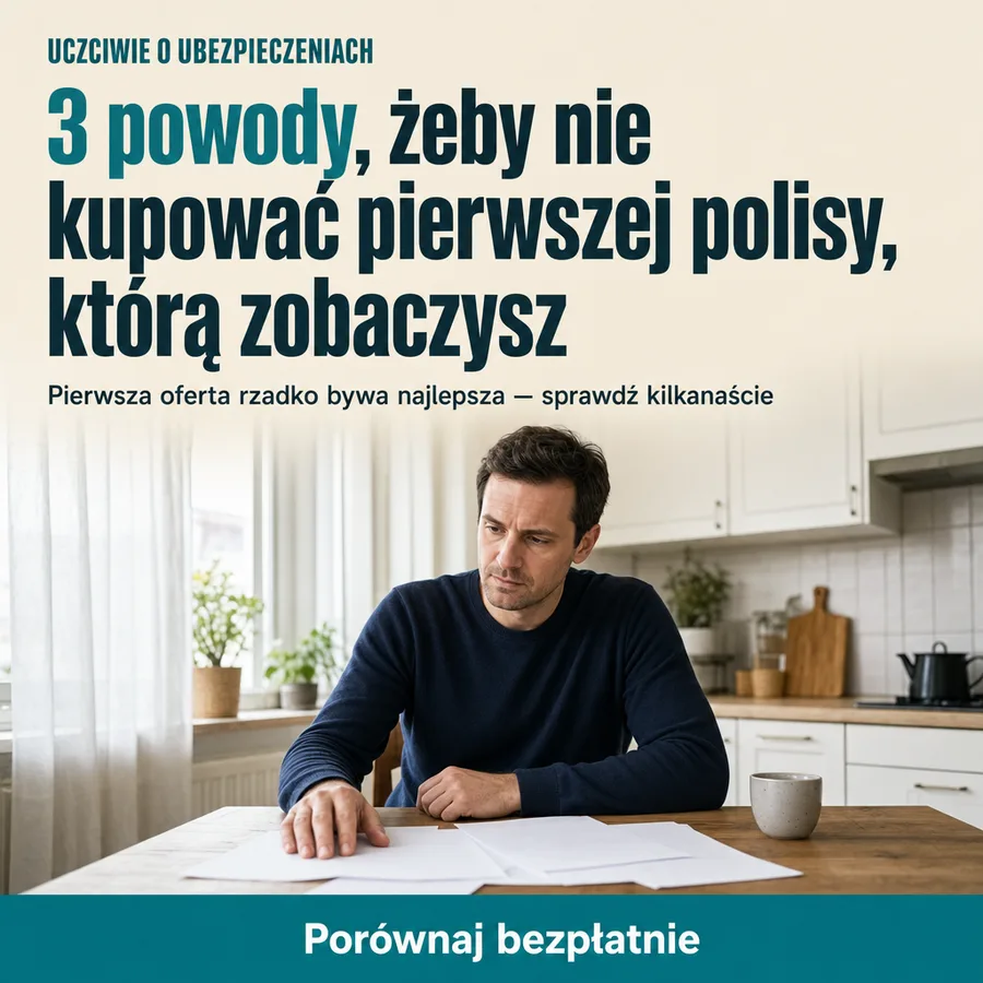 Reklama statyczna, Ubezpieczenia: „3 powody, żeby nie kupować pierwszej polisy, którą zobaczysz…”