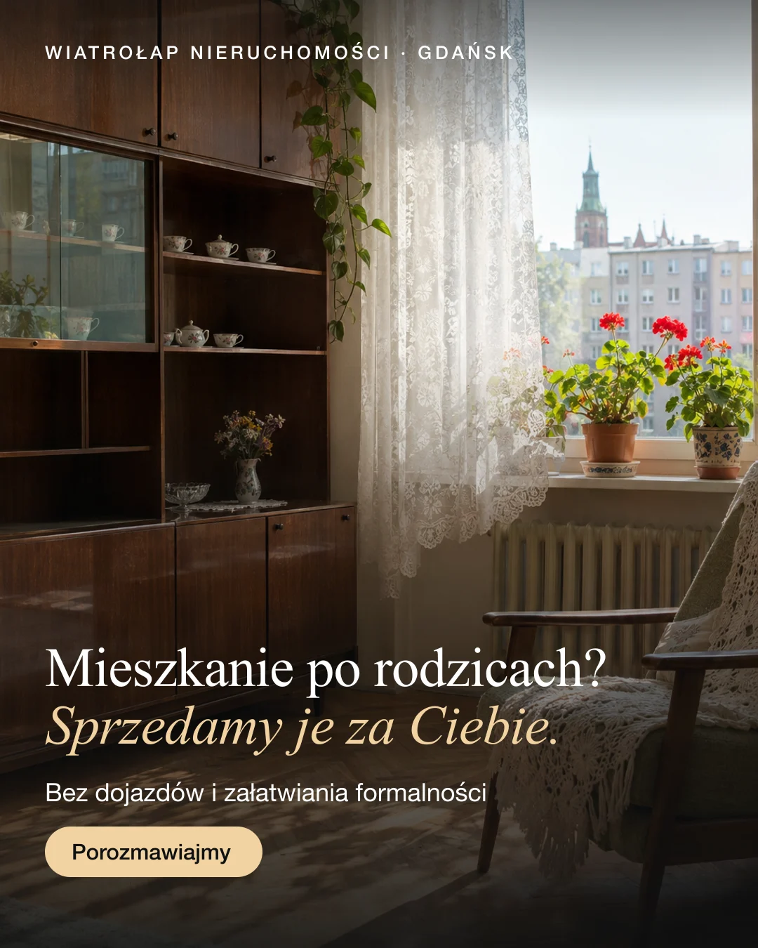 Reklama statyczna, Nieruchomości · Gdańsk: „Mieszkanie po rodzicach? Sprzedamy je za Ciebie - bez dojazdów i formalności.”