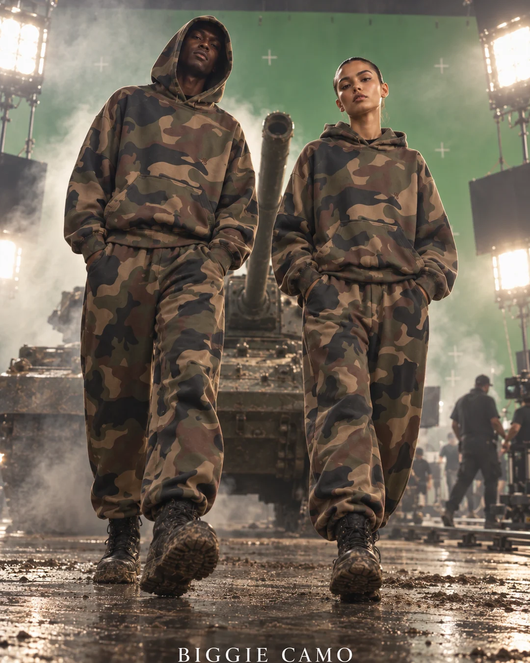 Static ad, Streetwear · online store: “BIGGIE CAMO - 459 / 339 PLN…”