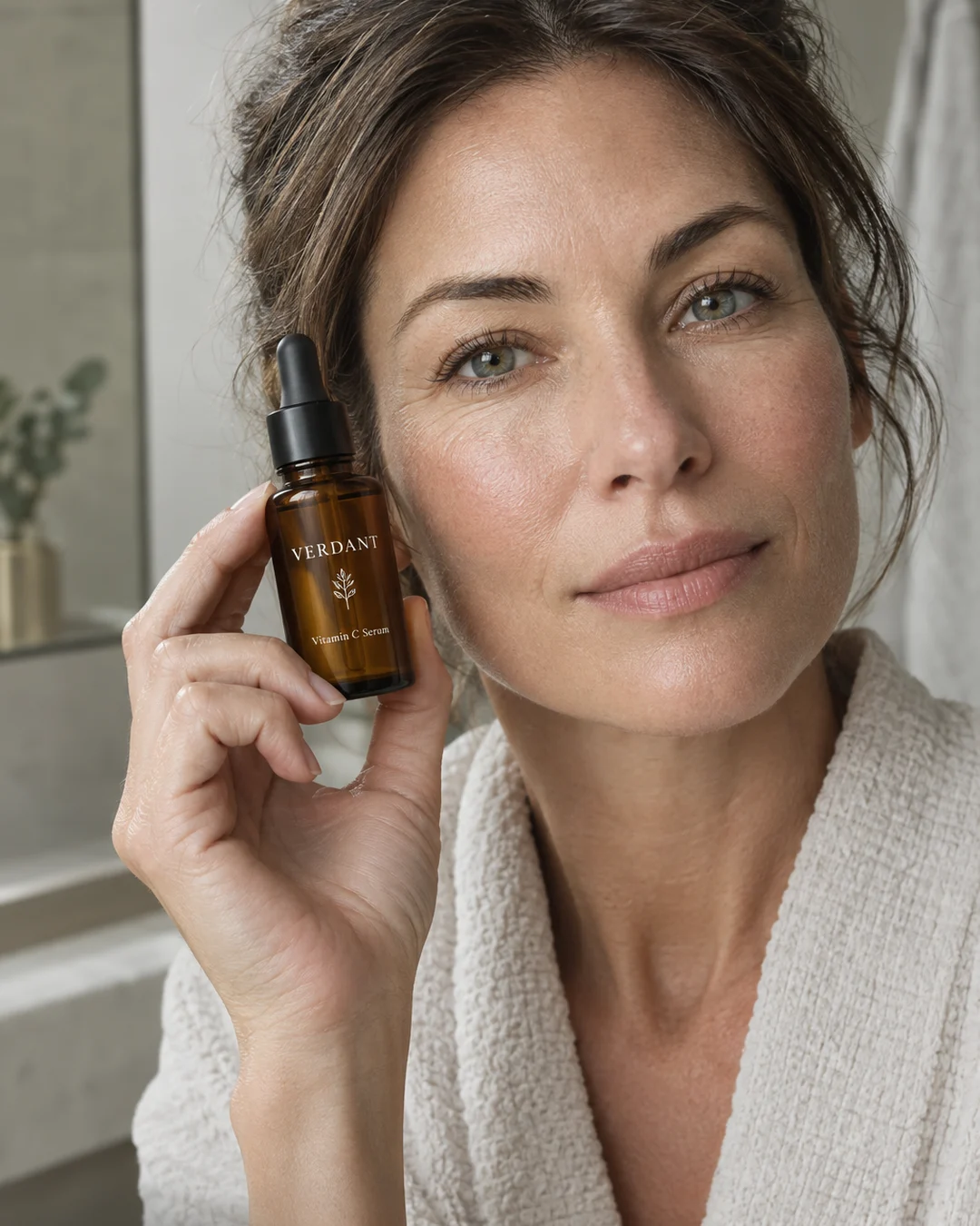 Static ad, Skincare · US: “One drop in the morning. 30-day returns…”